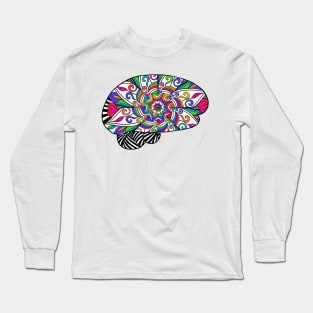 Mandala Rainbow Brain Long Sleeve T-Shirt